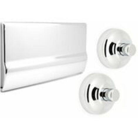 Pucci Placca con due bottoni bassi cromo Rame 10 lt  80007522