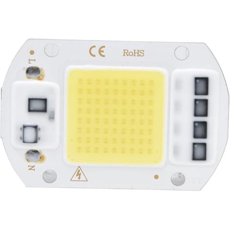 Puce LED COB 100W 220V Blanc Froid - Source Lumineuse Haute Puissance pour Éclairage Intérieur/Extérieur, Ampoule Économique à Haute Tension (6000-6500K)