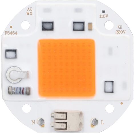 Puce LED, plante à puce LED haute puissance élève la lumière 380-800NM COB perles de lampe sans lecteur pour la lumière de croissance hydroponique bricolage 220V