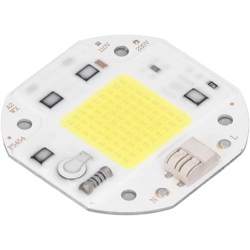 Puce LED, puce lumineuse COB 220V sans soudure haute luminosité pour l'éclairage intérieur pour lampe de bricolage 70W-Blanc froid