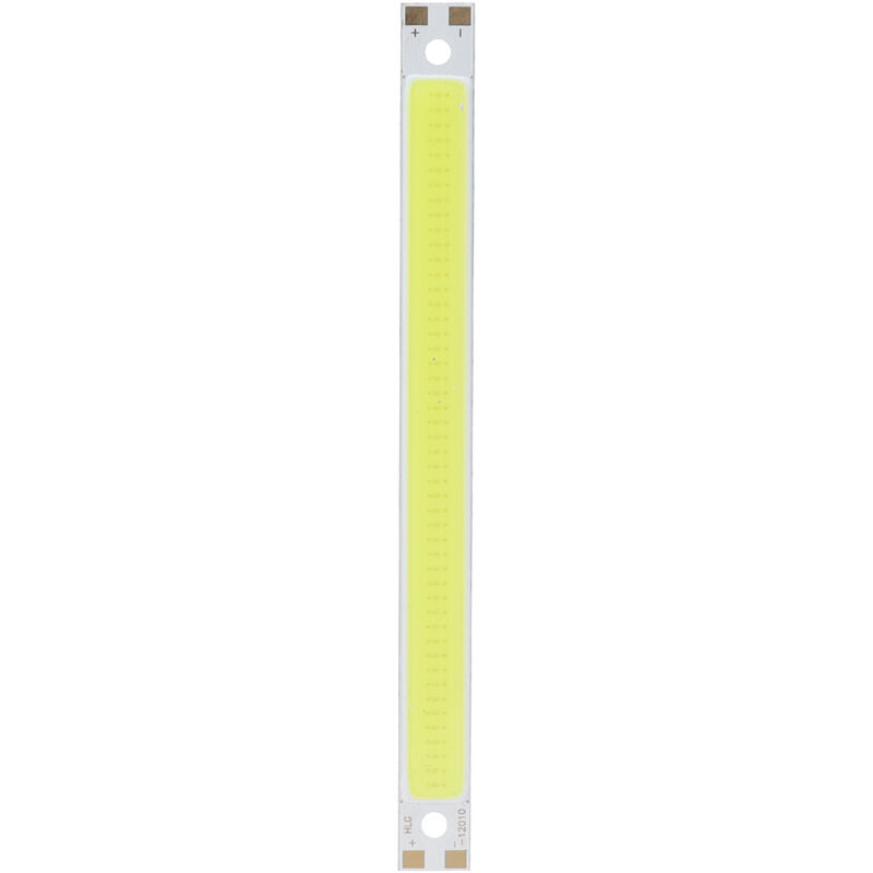 Puce Lumineuse COB, 3000-6500K/12-14V 10W LED Light Chip Panel Intégrer la Source Lumineuse COB 1000LM 120x10mm Blanc Chaud(Lumière blanche positive)