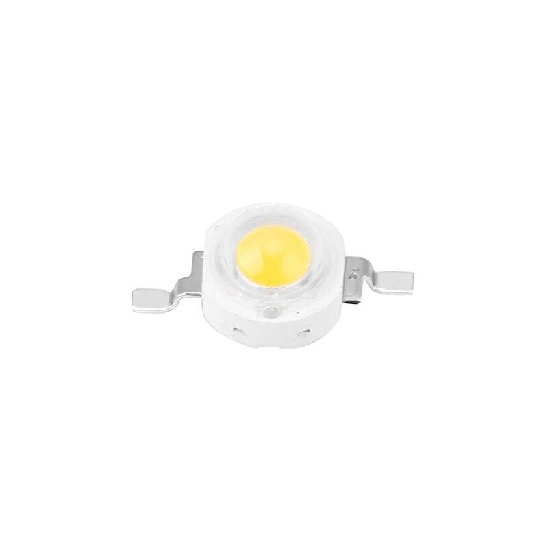 Gloglow Puces led 1W led smd Bead Chip Ampoule Lampe Luminaire Accessoire diy Diode électroluminescente led SMD(Blanc Chaud)