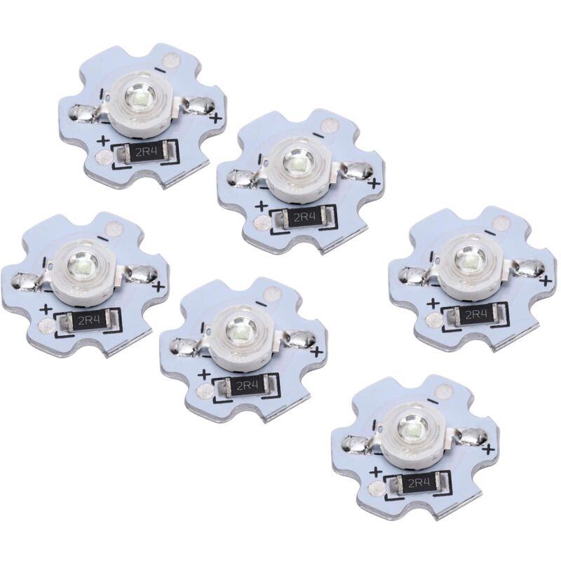 Puces LED, 25pcs Perles de Lampe LED, Puce LED Haute Puissance 200LM 3W 5V, Lampe LED SMD Puce Ampoule pour Luminaires de Bricolage, Panneaux Muraux