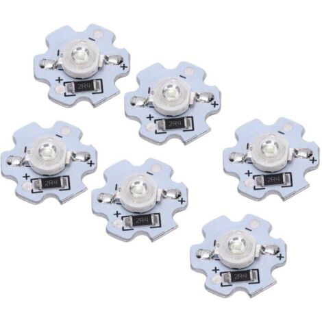 Puces LED, 25pcs Perles de Lampe LED, Puce LED Haute Puissance 200LM 3W 5V, Lampe LED SMD Puce Ampoule pour Luminaires de Bricolage, Panneaux Muraux 3D (Lumière naturelle)