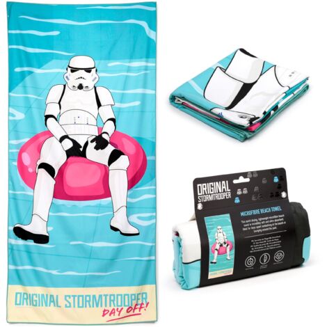 Puckator Telo Mare in Microfibra 180x85cm - L'Originale Stormtrooper - Piscina - Day Off