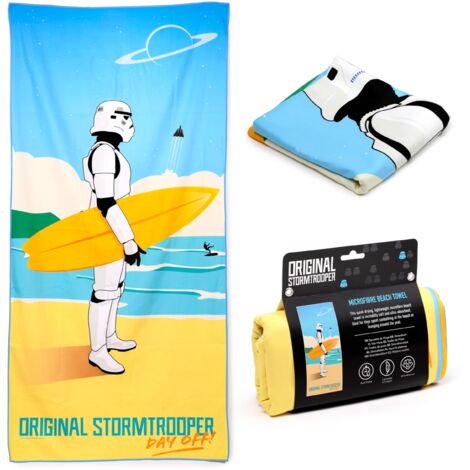 Puckator Telo Mare in Microfibra 180x85cm - L'Originale Stormtrooper - Surf - Day Off