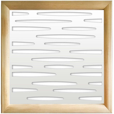 PUDDLE - Moduli Decorativi in Legno e PVC - Colore: bianco - Misura: 48x48 cm