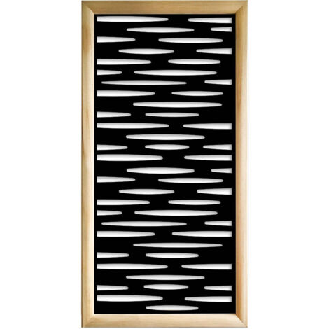 PUDDLE - Moduli Decorativi in Legno e PVC - Colore: nero - Misura: 47x94 cm