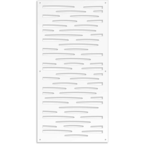 PUDDLE - Pannello in PVC traforato - Parasole - Colore: bianco - Misura: 98x198 cm