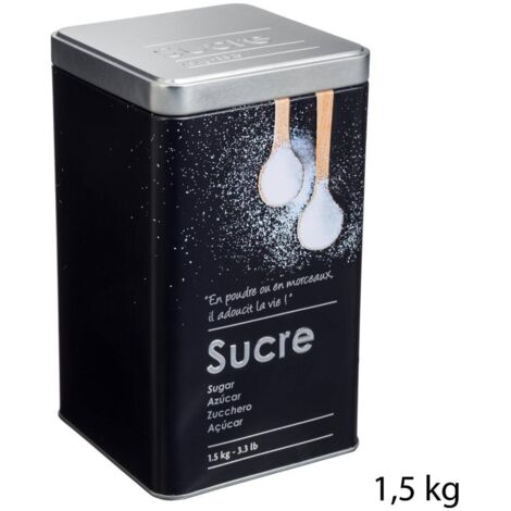 Puderzuckerdose metall black edition schwarz  - 5five