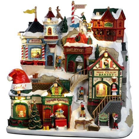 Pueblo de Papá Noel 26x26x9,5 cm