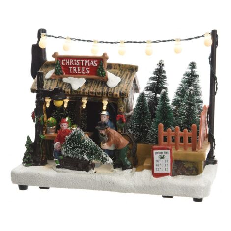 Pueblo navideño led 3xaa 18x10,5x14,2cm