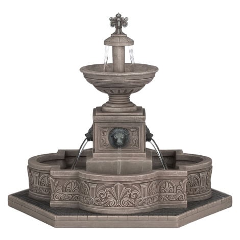 LEMAX Pueblo Navide�o con fuente modular 22,5x19,5x18 cm con efecto de agua realista