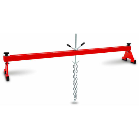 Puente barra soporte motores 500kg con 1 varilla roscada ajustable EBERTH