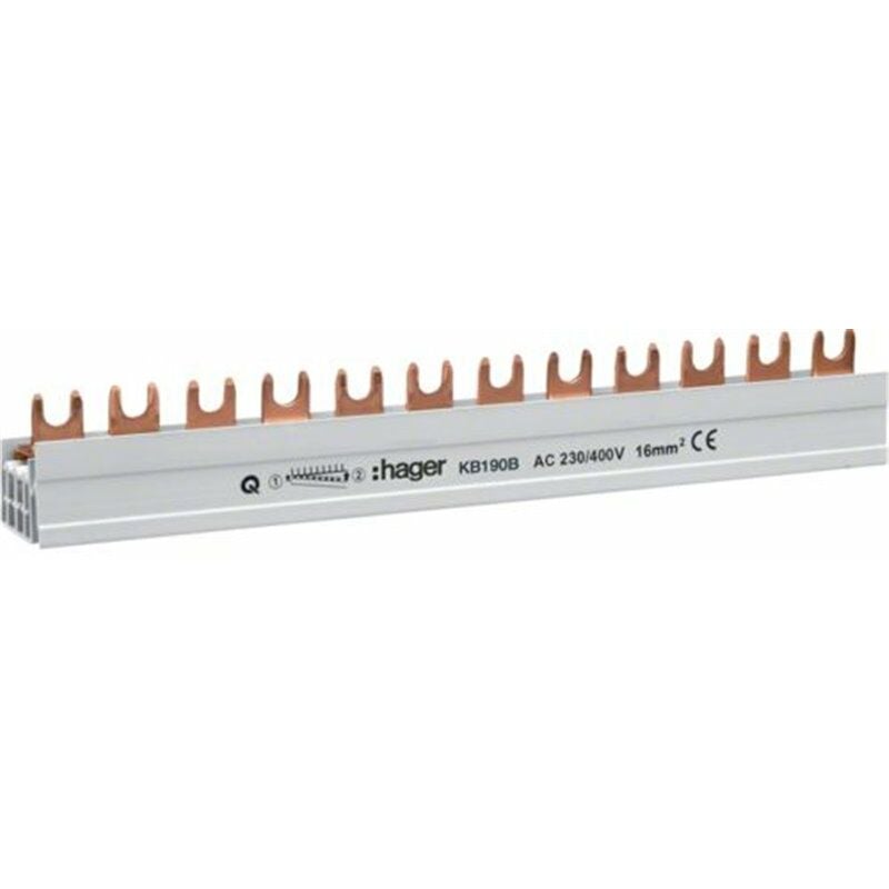 

Peine de conexion de automaticos unipolar KB190B 57P 63A - Hager