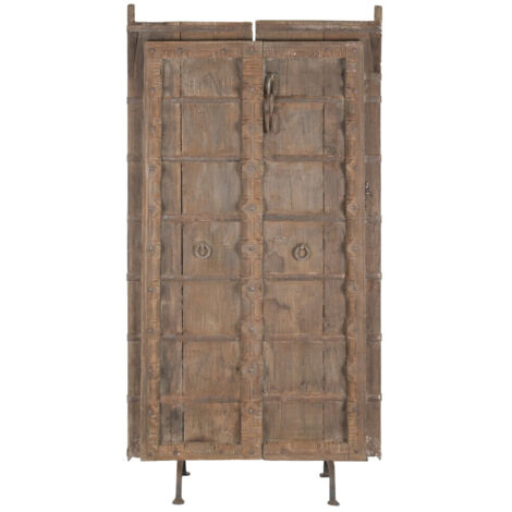 Puerta Antigua Teca Maciza Hierro 90X10X180