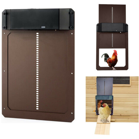 Puerta automática para gallinero con sensor de luz, puerta automática para gallinero multimodo