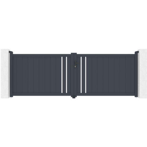Puerta batiente de aluminio 3,5m GIONA 350 x 120