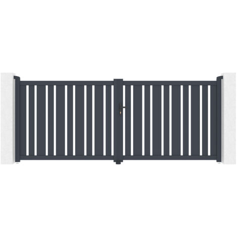 Puerta batiente de aluminio 3,5m VEYMONT 350 x 140 cm