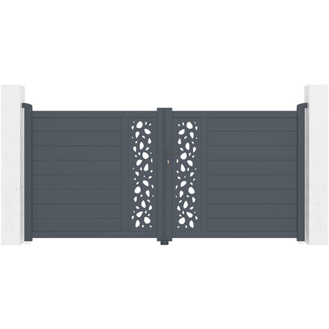 Puerta batiente de aluminio 3m SUNNY 300 x 140 cm
