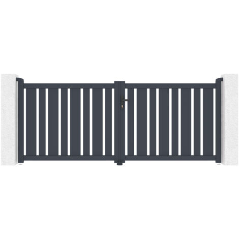 Puerta batiente de aluminio 3m VEYMONT 300 x 120