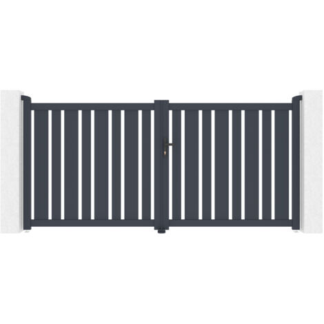 Puerta batiente de aluminio 3m VEYMONT 300 x 140 cm