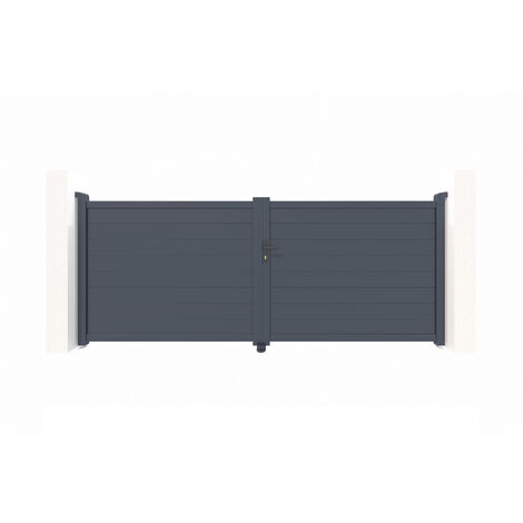 Puerta Batiente de aluminio soldado 3,5m EIGER 350 x 140 cm