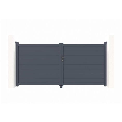 CASANOOV Puerta Batiente de aluminio soldado 3m EIGER 300 x 140 cm