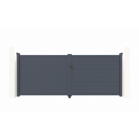 Puerta Batiente de aluminio soldado 4m EIGER 400 x 160 cm