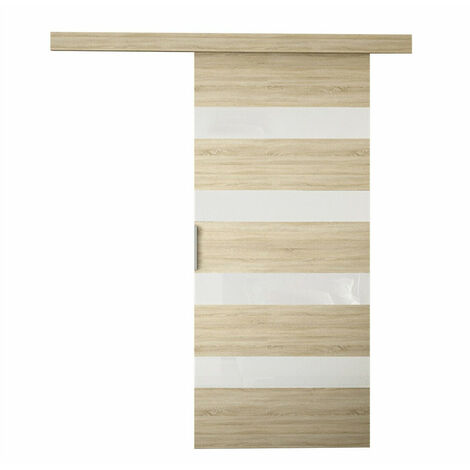 Puerta corredera Closico 174, Roble Sonoma + Blanco