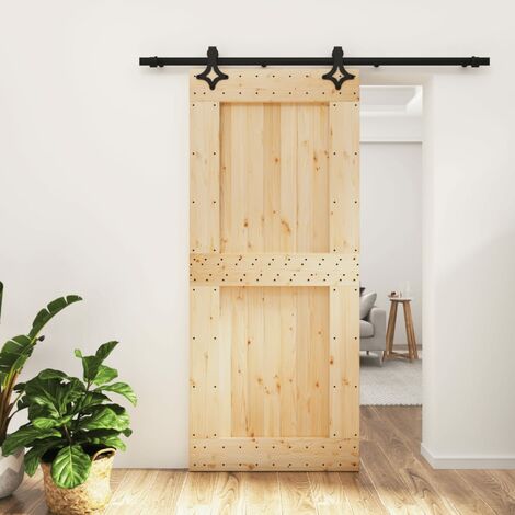 Riel para puerta corredera Sistema de puerta corredera Juego de accesorios  para riel de madera Vidrio 150 kg Streifen 183 CM
