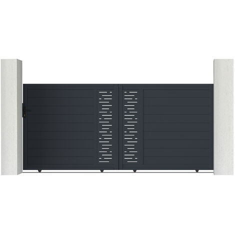 Puerta corredera de aluminio 3.5m ARLBERG 350 x 160 cm