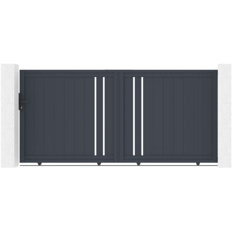 Puerta corredera de aluminio 3m GIONA 300 x 140 cm
