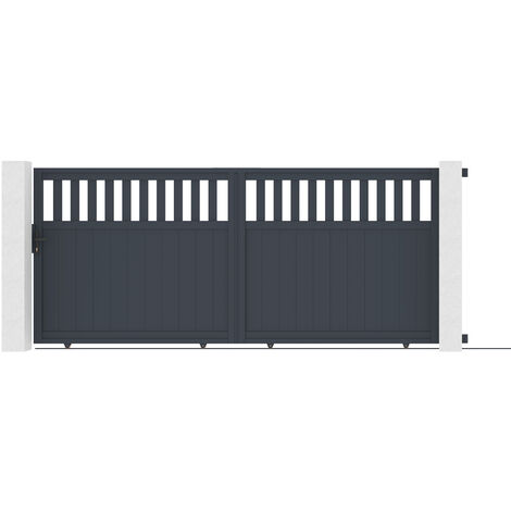 Puerta corredera de aluminio 3m SANTIS 300 x 160 cm