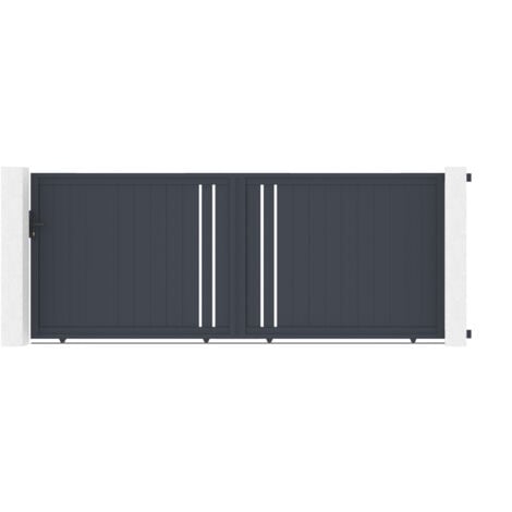 CASANOOV Puerta corredera de aluminio 4m GIONA 400 x 160 cm