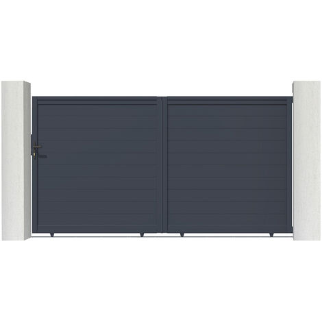 CASANOOV Puerta corredera de aluminio soldado 3m EIGER 300 x 180 cm