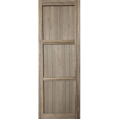 Puerta corredera de madera Frake de 3 paneles H204 x L73 cm Gd Menuiseries