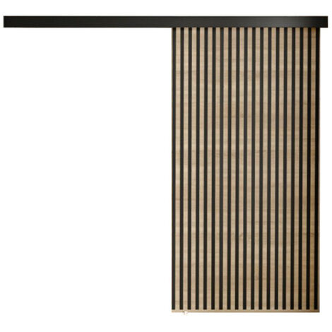 Puerta corredera Dover 204, Roble Sonoma + Negro