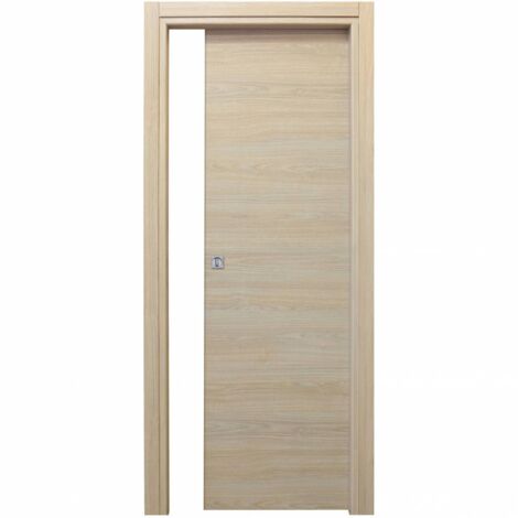 Puerta corredera Microtec roble blanco cm 210 x 70