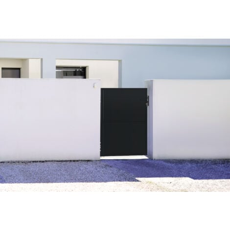 CASANOOV Puerta de acero 1M NALI H.140cm Negro mate