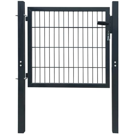 Puerta de aproximadamente 105x150 cm de acero antracita
