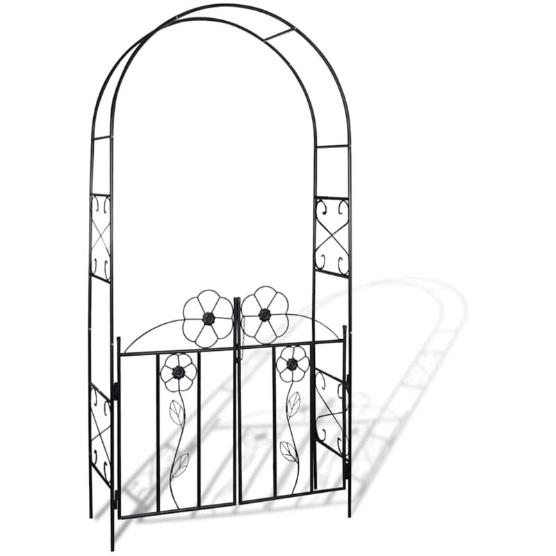 

Vidaxl - Puerta De Arco De Jardín - Negro