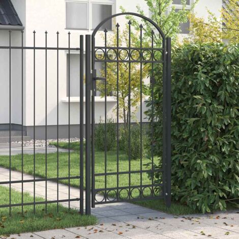 Puerta de cerca Gris 100 x 250 cm vidaXL