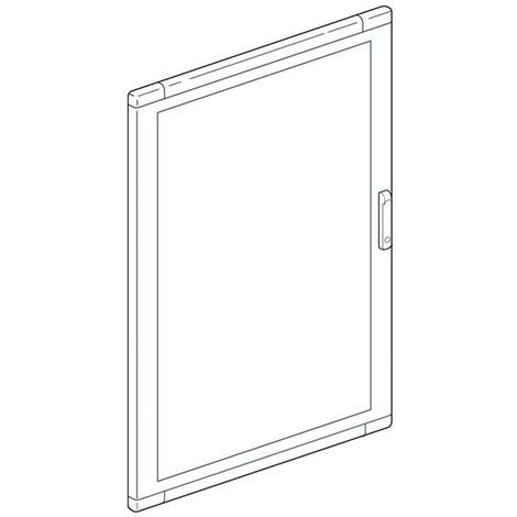 Puerta de cristal Bticino para placas murales y empotradas SDX IP43 94560VE