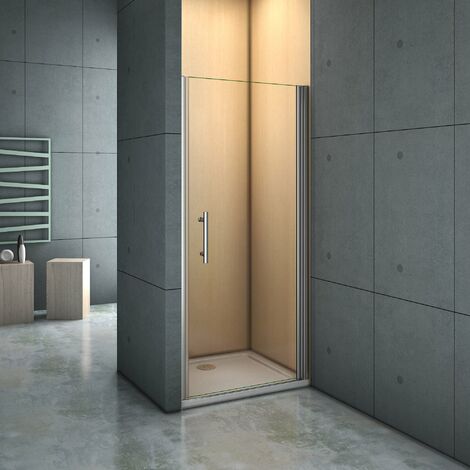 Puerta de ducha Abatible Frontal Cristal 6mm Antical 76x185cm