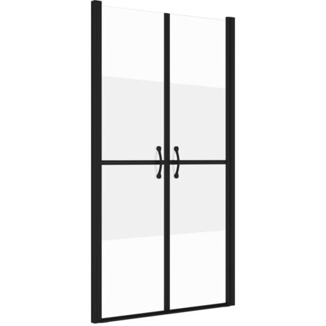 Puerta de ducha baño WC cuarto de ducha interior hogar ancho ajustable ESG (78-81)x190 cm semiesmerilado 020002057
