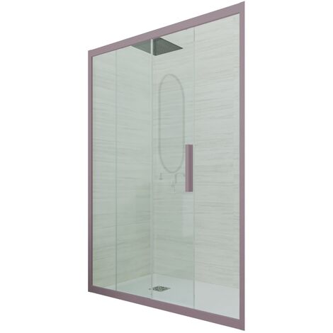 Puerta de ducha  cm corredera pvc Lavanda Deco