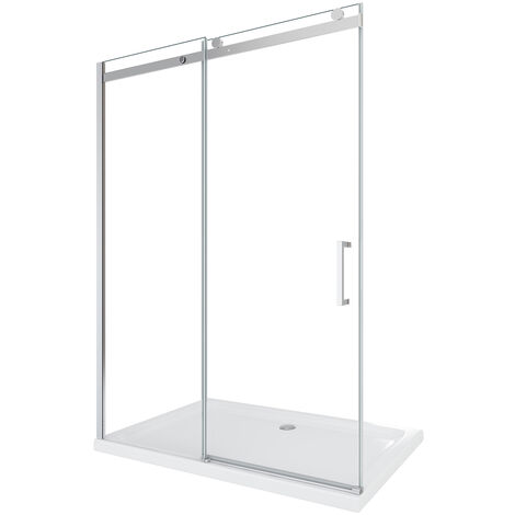 Puerta de ducha con easy-clean vidrio transparente h 190 mod. Vogue 170 cm