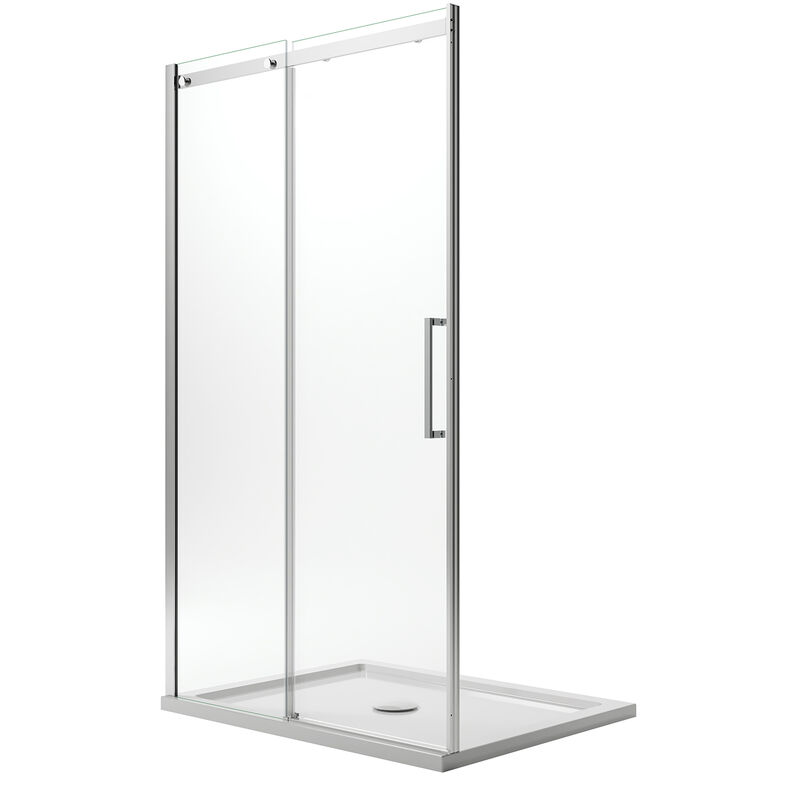 

Puerta de ducha con easy-clean h 200 mod. Prime 100 cm vidrio transparente 8 mm versión izquierda