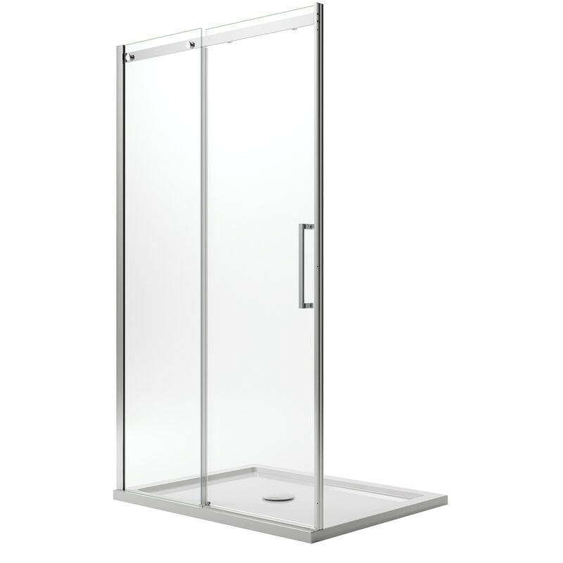 

Puerta de ducha con easy-clean h 200 mod. Prime 130 cm vidrio transparente 8 mm versión izquierda